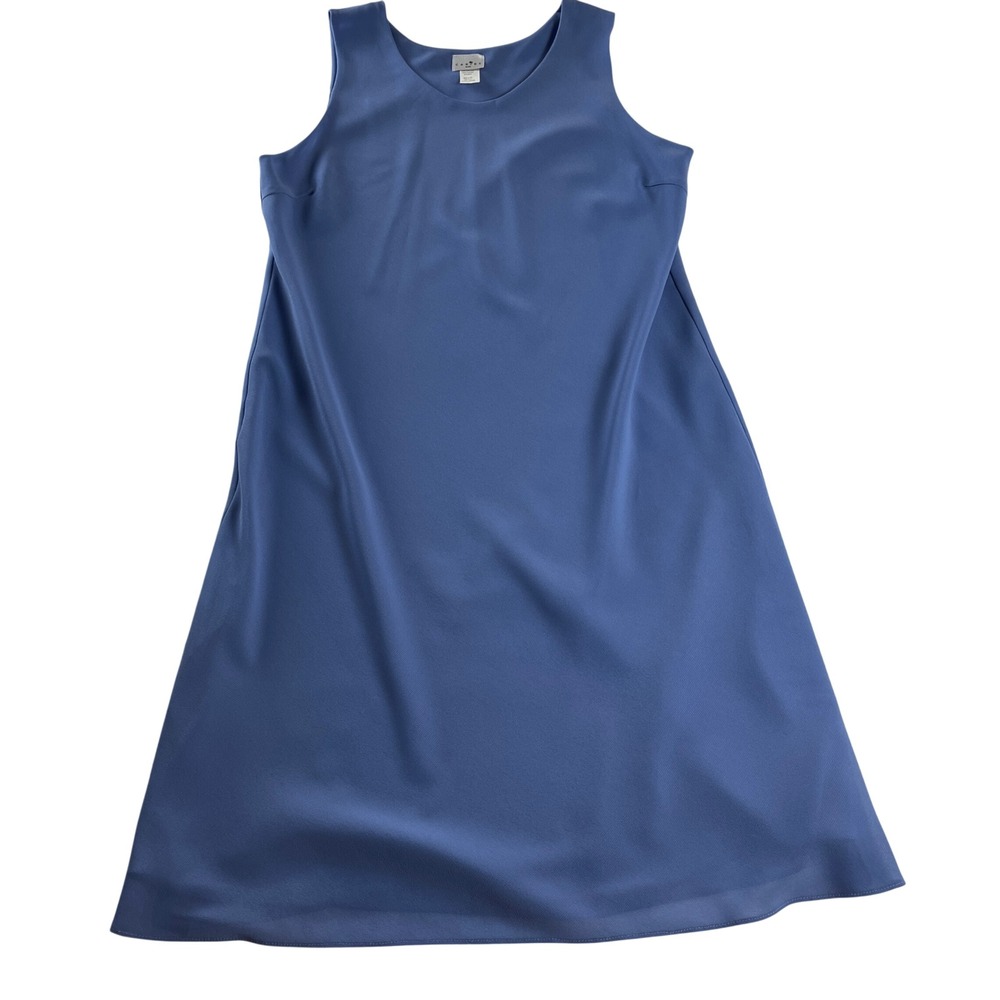 Caribe USA Plus Size 1X A-Line Midi Dress Jacket Set Periwinkle Elegant
